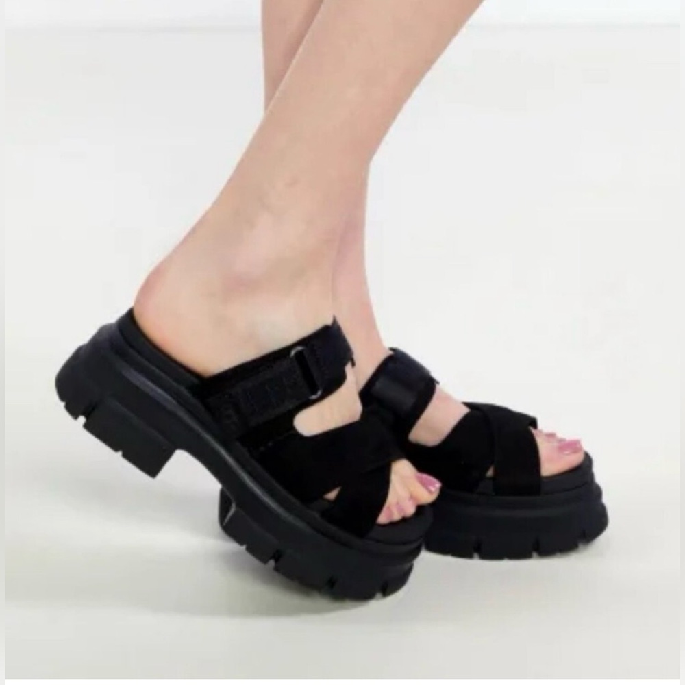UGG Black Chunky Sandals
Size 8